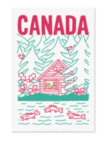 Paperole Cabane au Canada Postcard