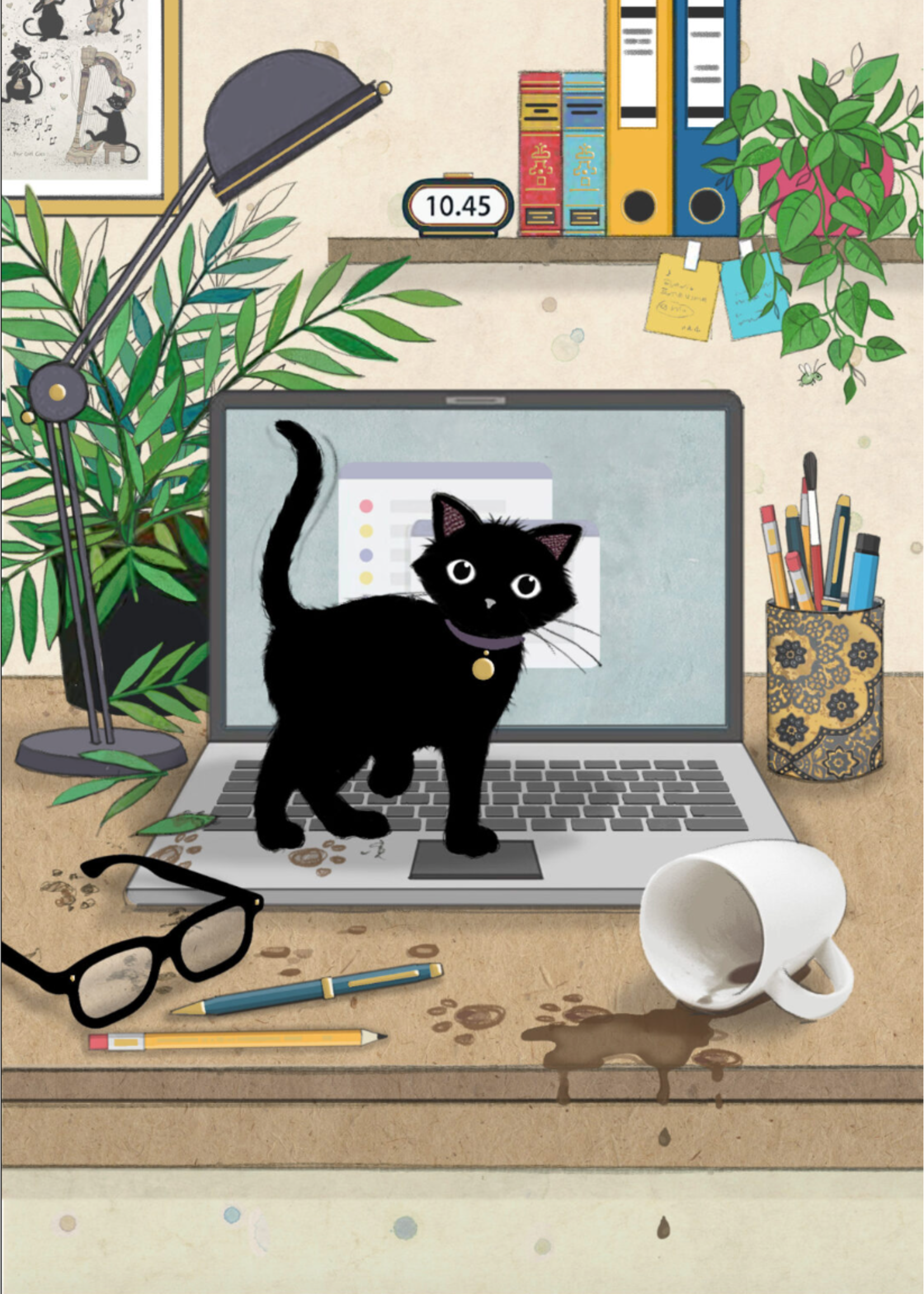 Bug Art Laptop Kitty