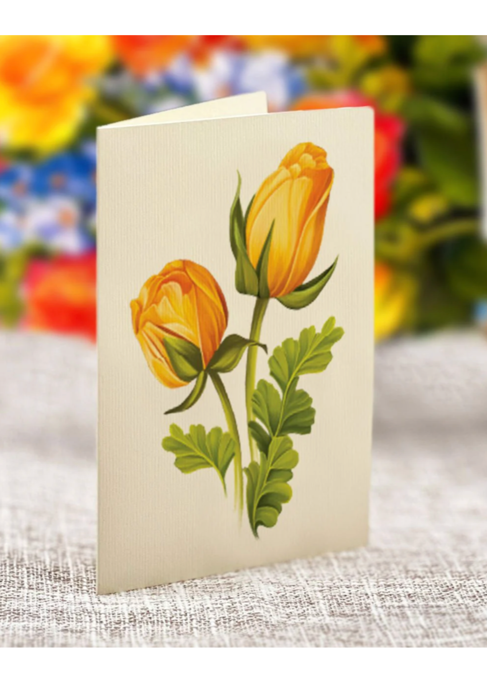 Fresh Cut Paper Sorbet Roses Pop Up Flower Bouquet