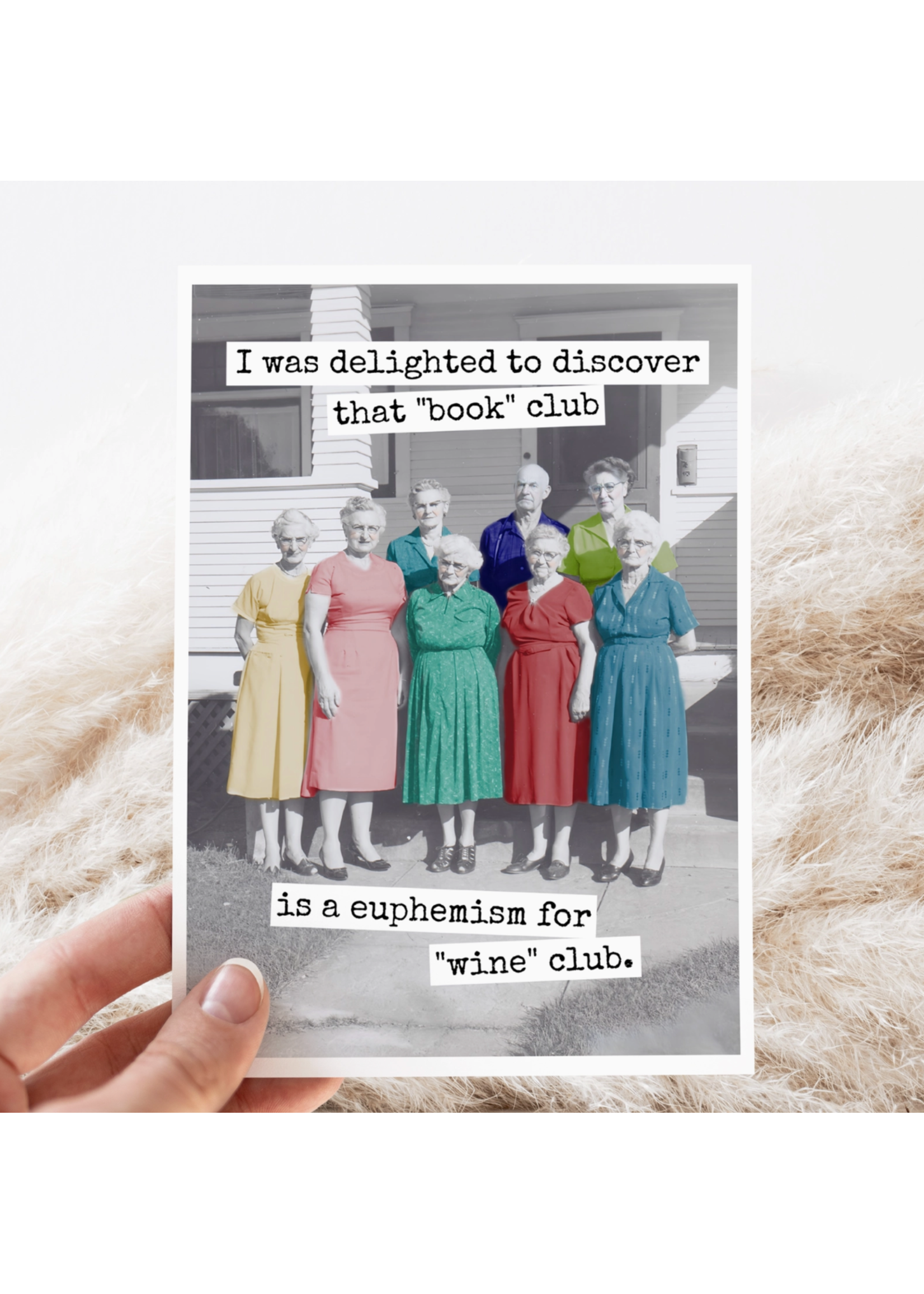 Raven's Rest I Was Delighted to Discover That Book Club Greeting Card