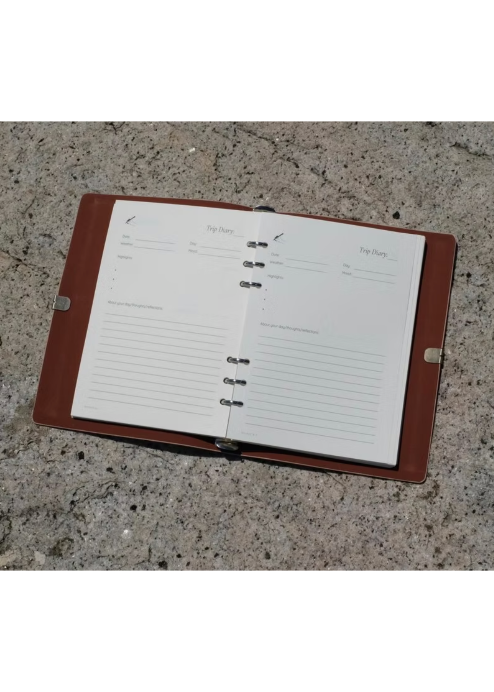 Myself and I Journals A5 Travel Planner Journal Beige