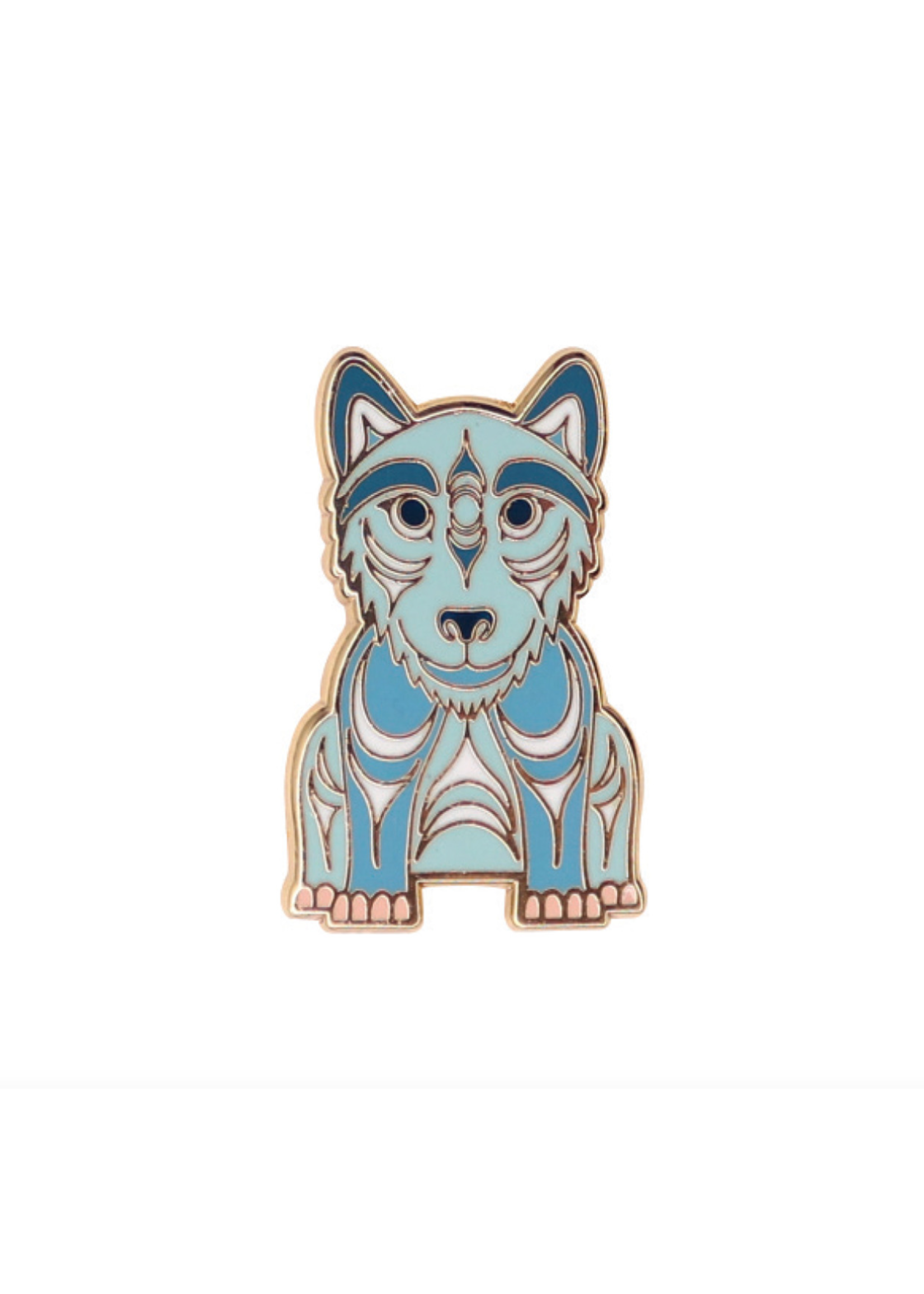 Native Northwest Enamel Pin - Wolf by Simone Diamond