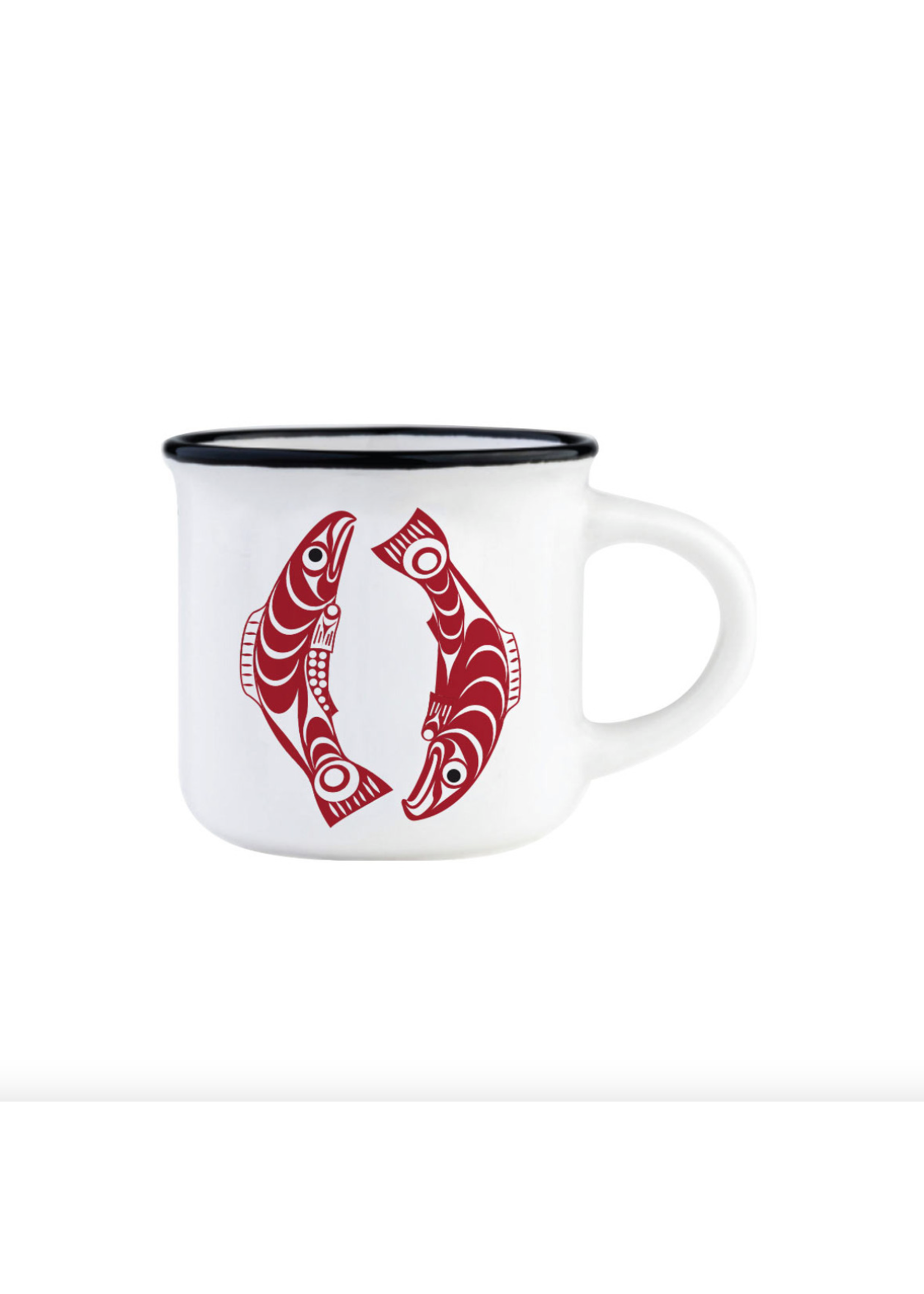 Native Northwest Espresso Mug Salmon