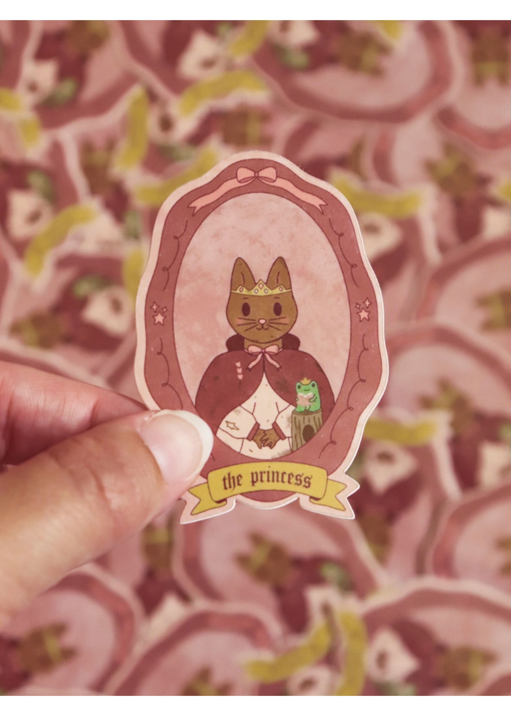 Day Dreamer Studios The Princess Woodland Creatures Storybook Vinyl Sticker