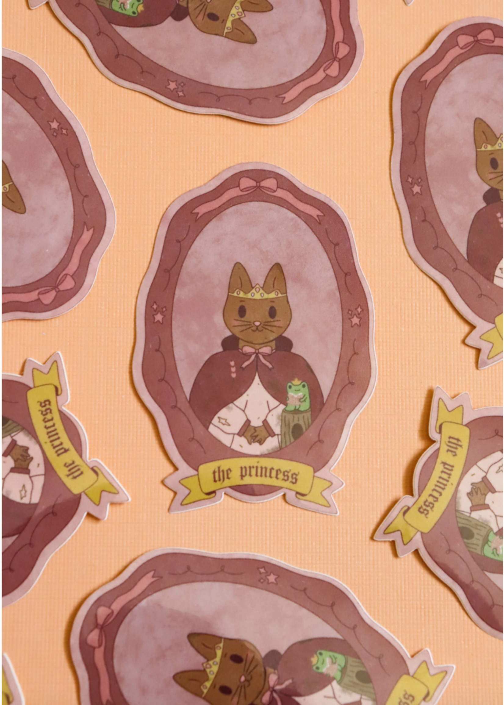 Day Dreamer Studios The Princess Woodland Creatures Storybook Vinyl Sticker