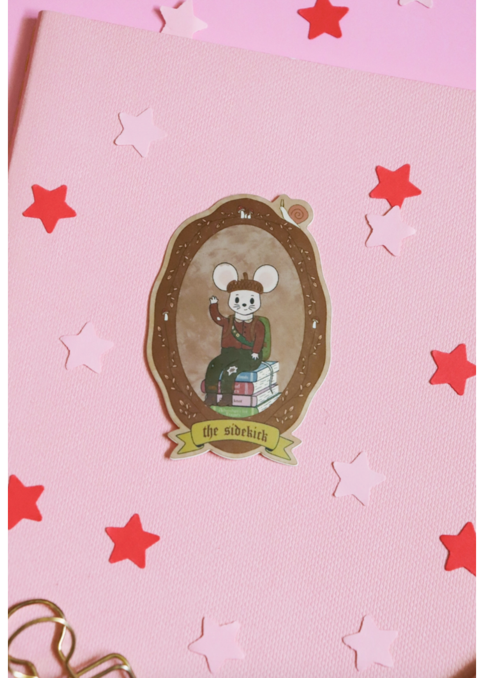 Day Dreamer Studios The Sidekick Woodland Creatures Storybook Vinyl Sticker