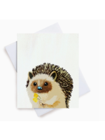 M. Kind Papersmith Hedgehog with Daffodils Greeting Card
