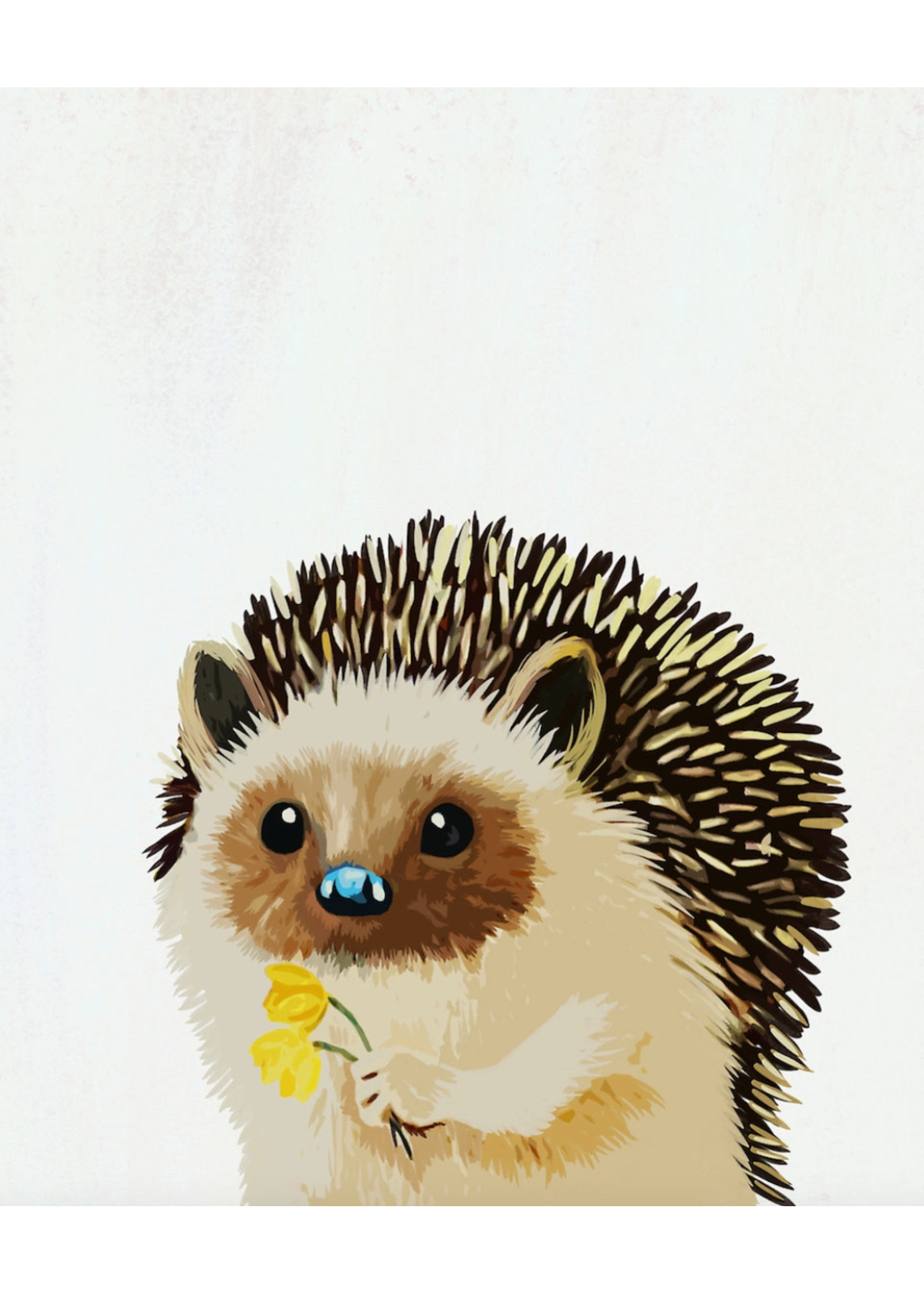 M. Kind Papersmith Hedgehog with Daffodils Greeting Card