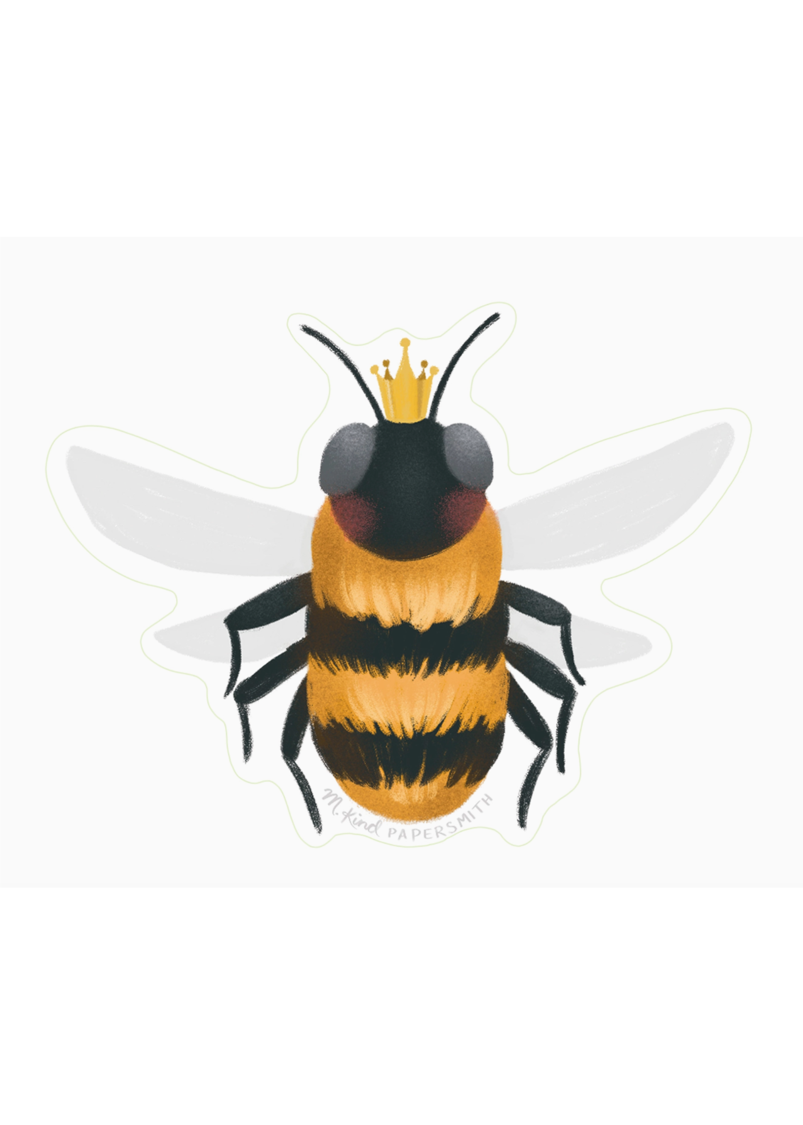 M. Kind Papersmith Queen Bee Vinyl Sticker