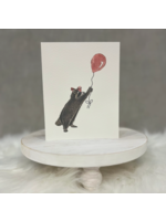 Paper Kuts Watercolour Raccoon with Red Balloon
