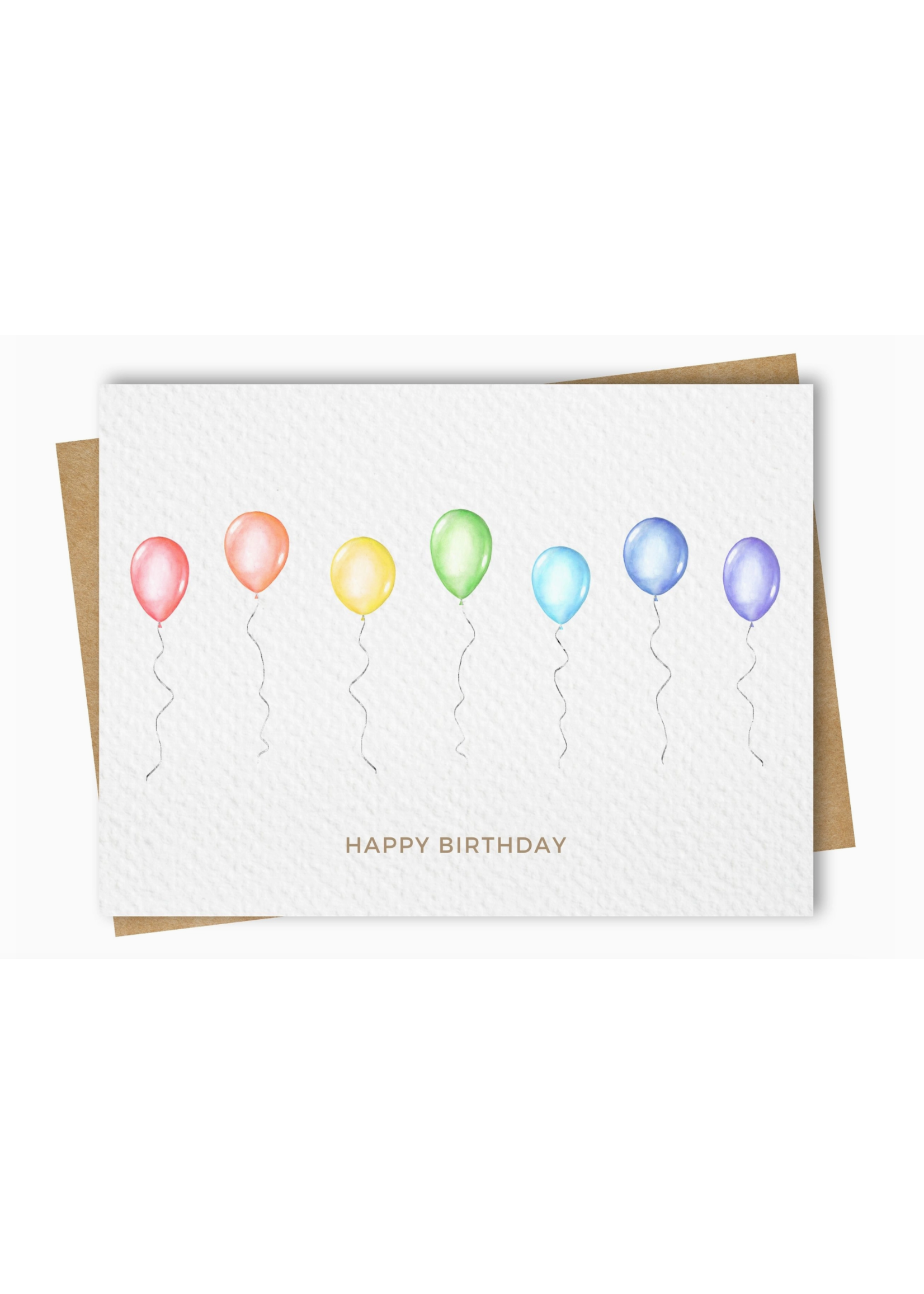 Paper Kuts Happy Birthday Line of Balloons
