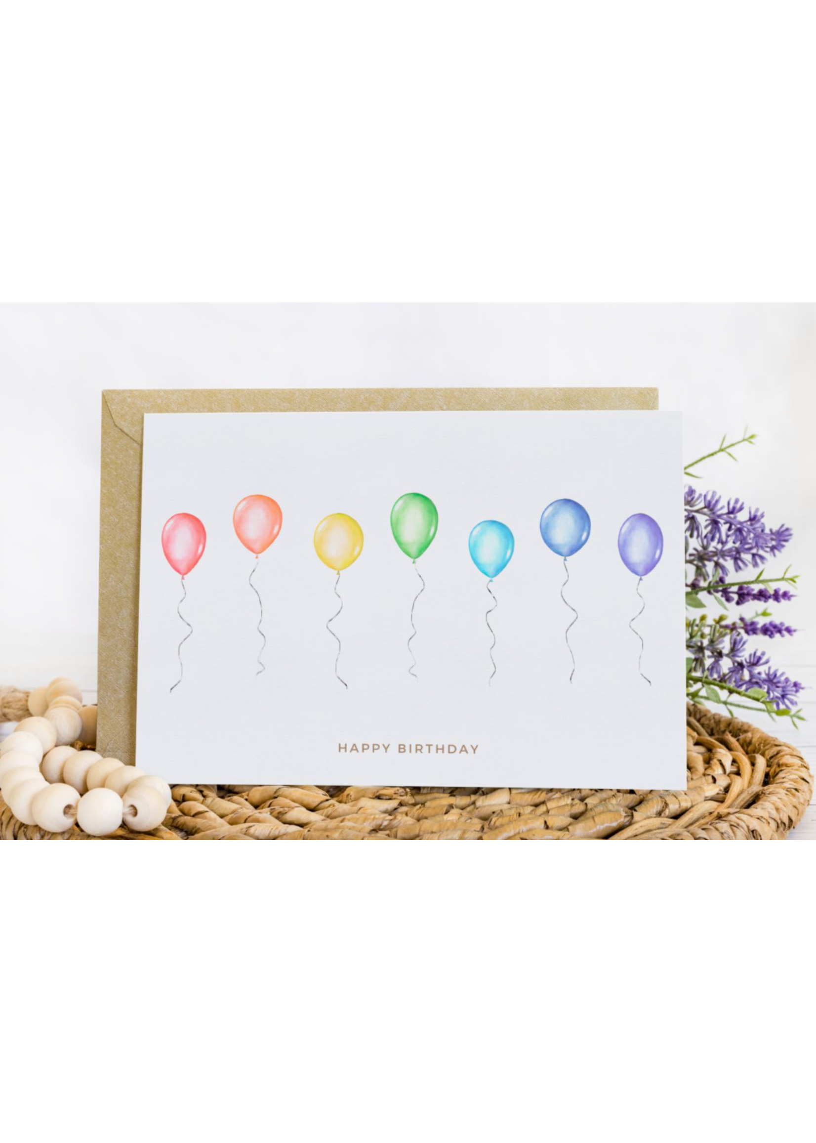 Paper Kuts Happy Birthday Line of Balloons