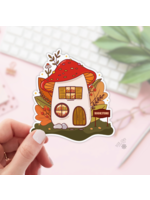 Book Lover Merch Shop Mushroom Library Vinyl Sticker