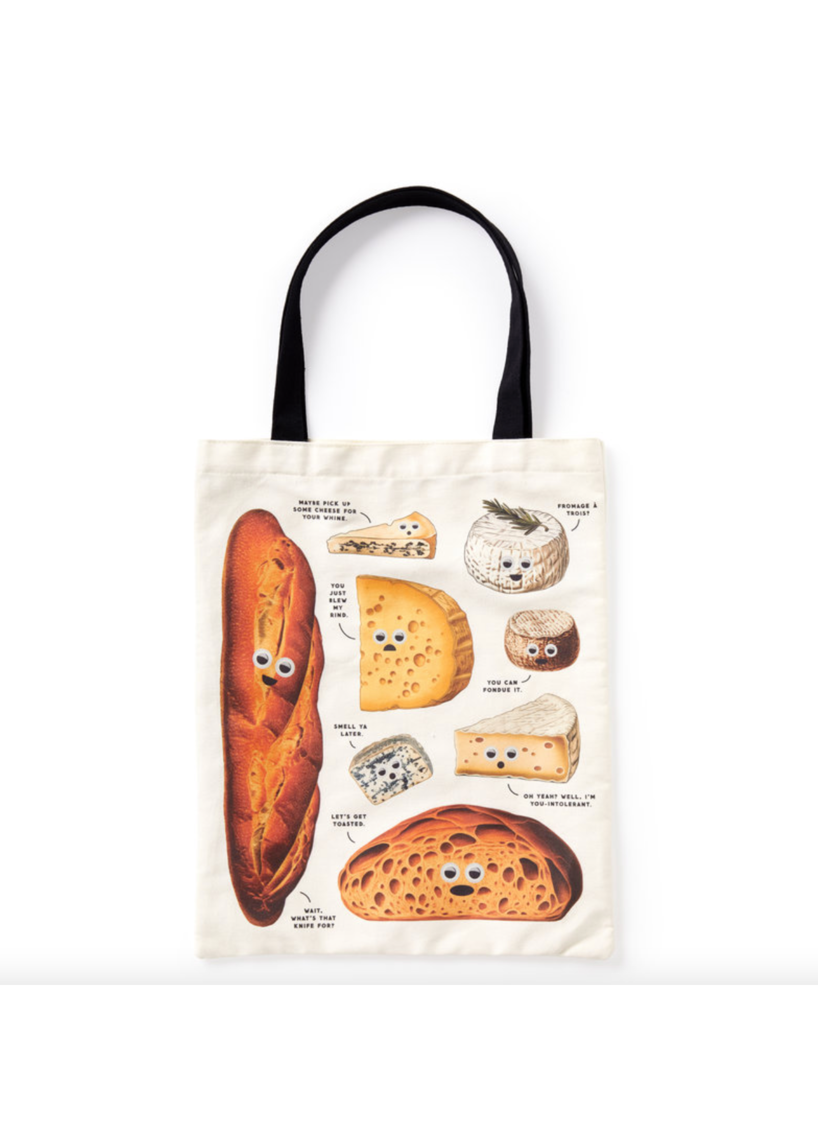 Brass Monkey Googly Food Canvas Tote
