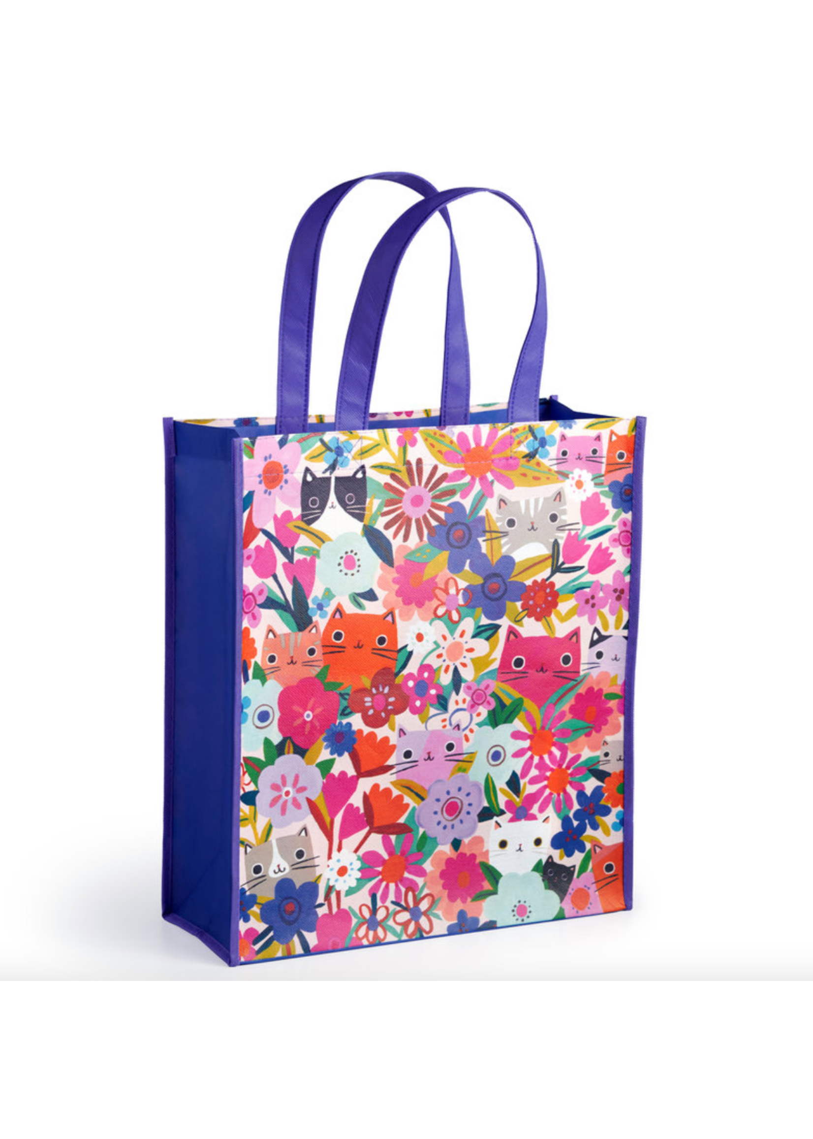 Mudpuppy Blooming Cats Reusable Bag