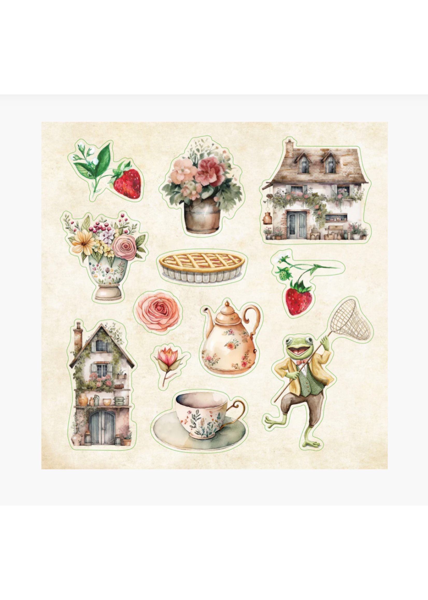 Peter Pauper Press Cottagecore Sticker Book