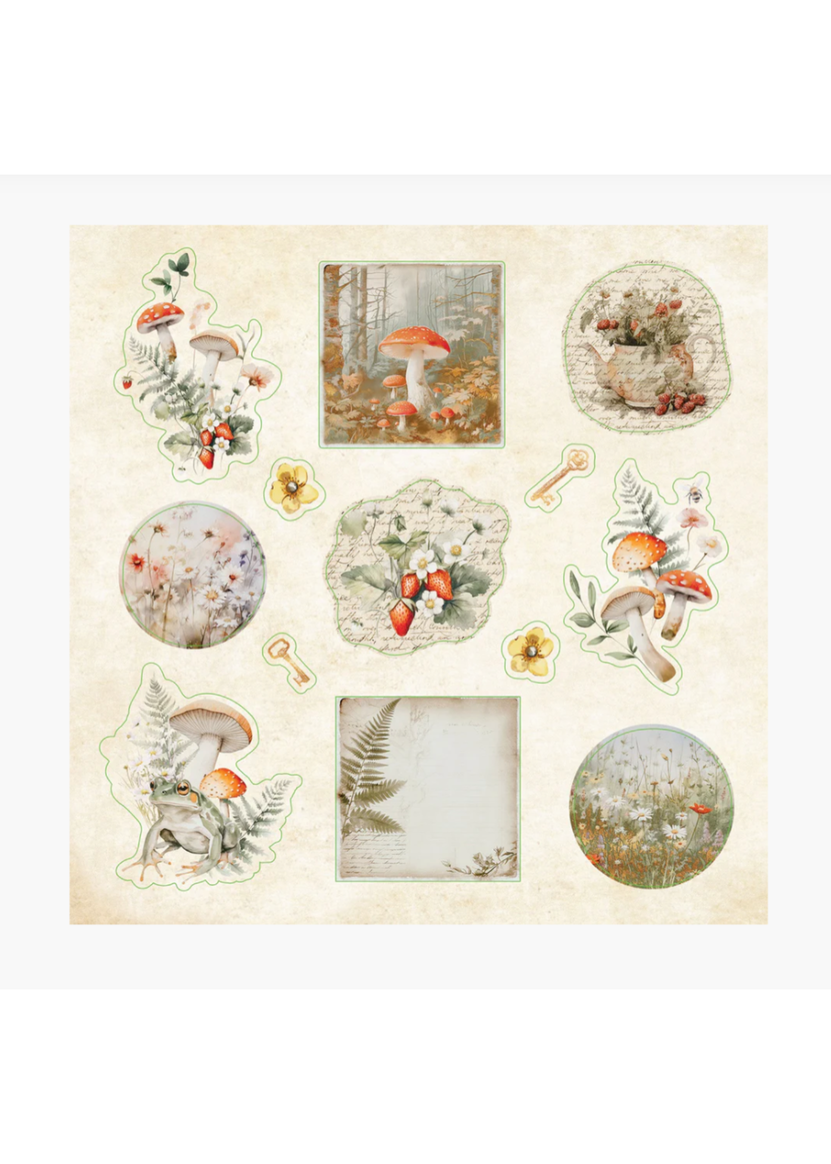 Peter Pauper Press Cottagecore Sticker Book