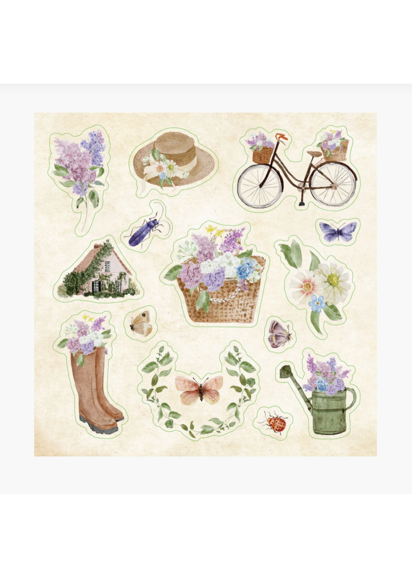 Peter Pauper Press Cottagecore Sticker Book