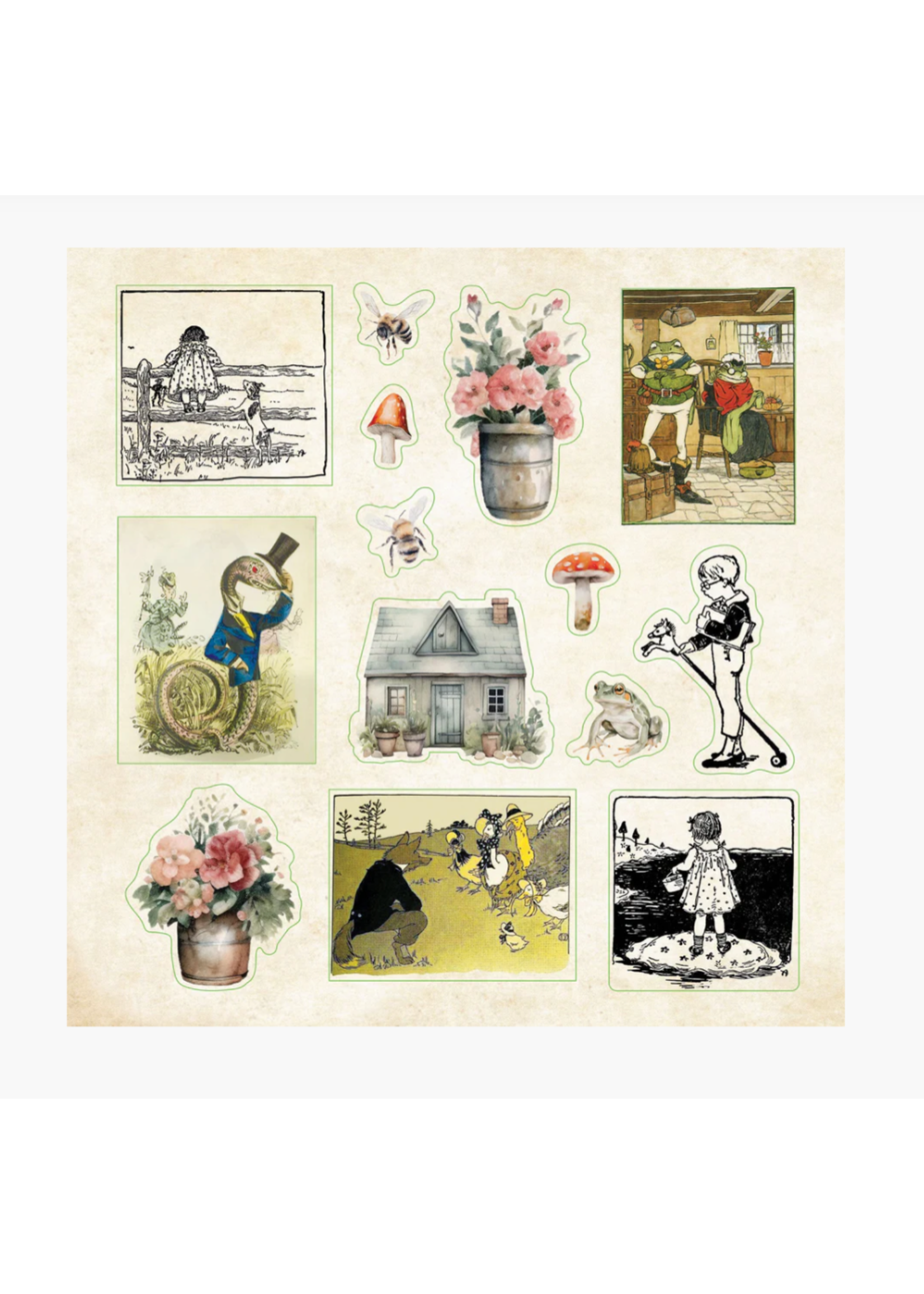 Peter Pauper Press Cottagecore Sticker Book
