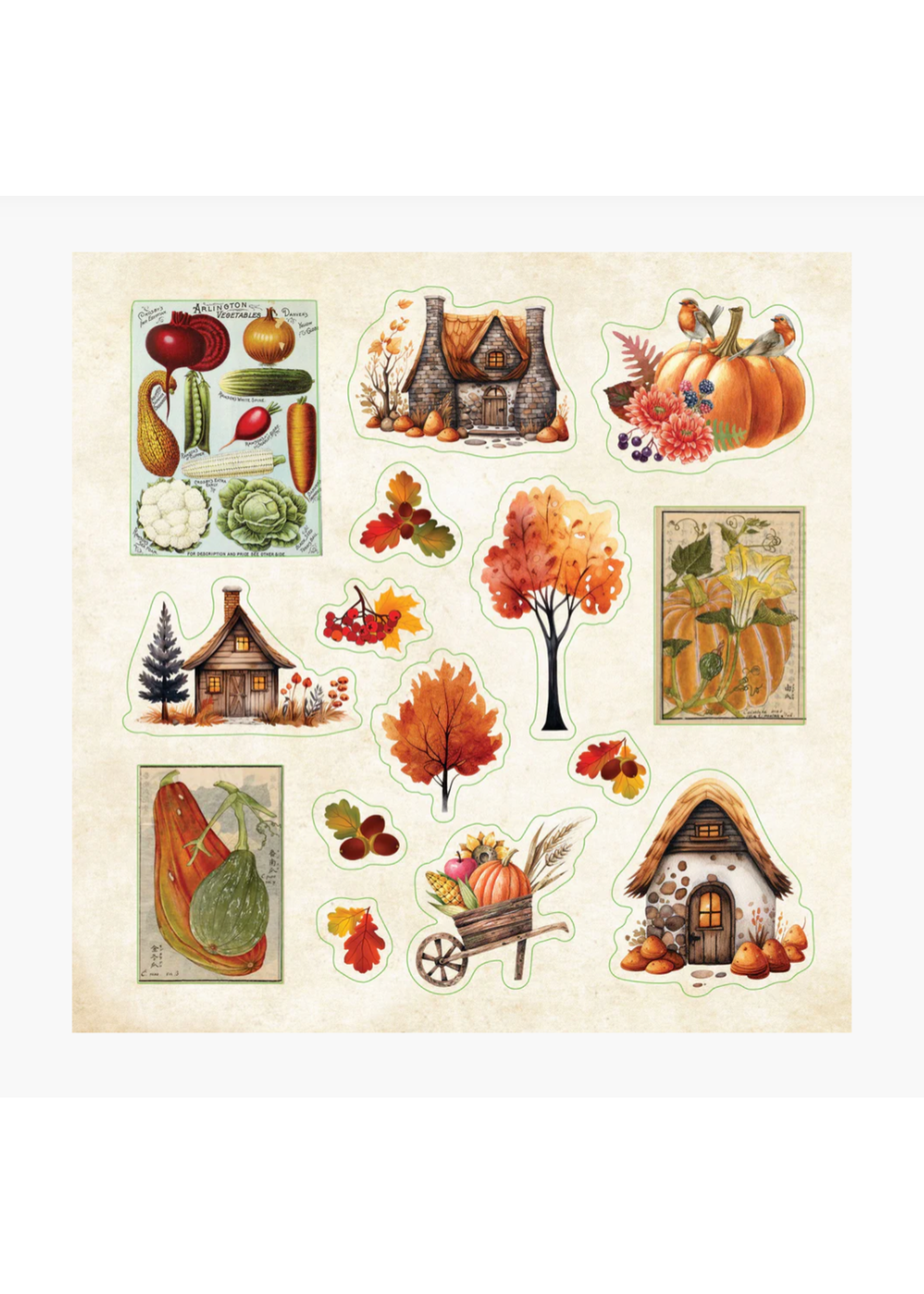 Peter Pauper Press Cottagecore Sticker Book