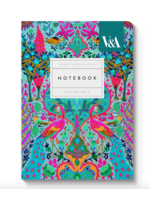 Kaleido Neon Floral Peacock Perfect Bound Notebook A6