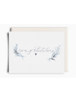 Inkwell Cards Congratulations Little Heart Blue