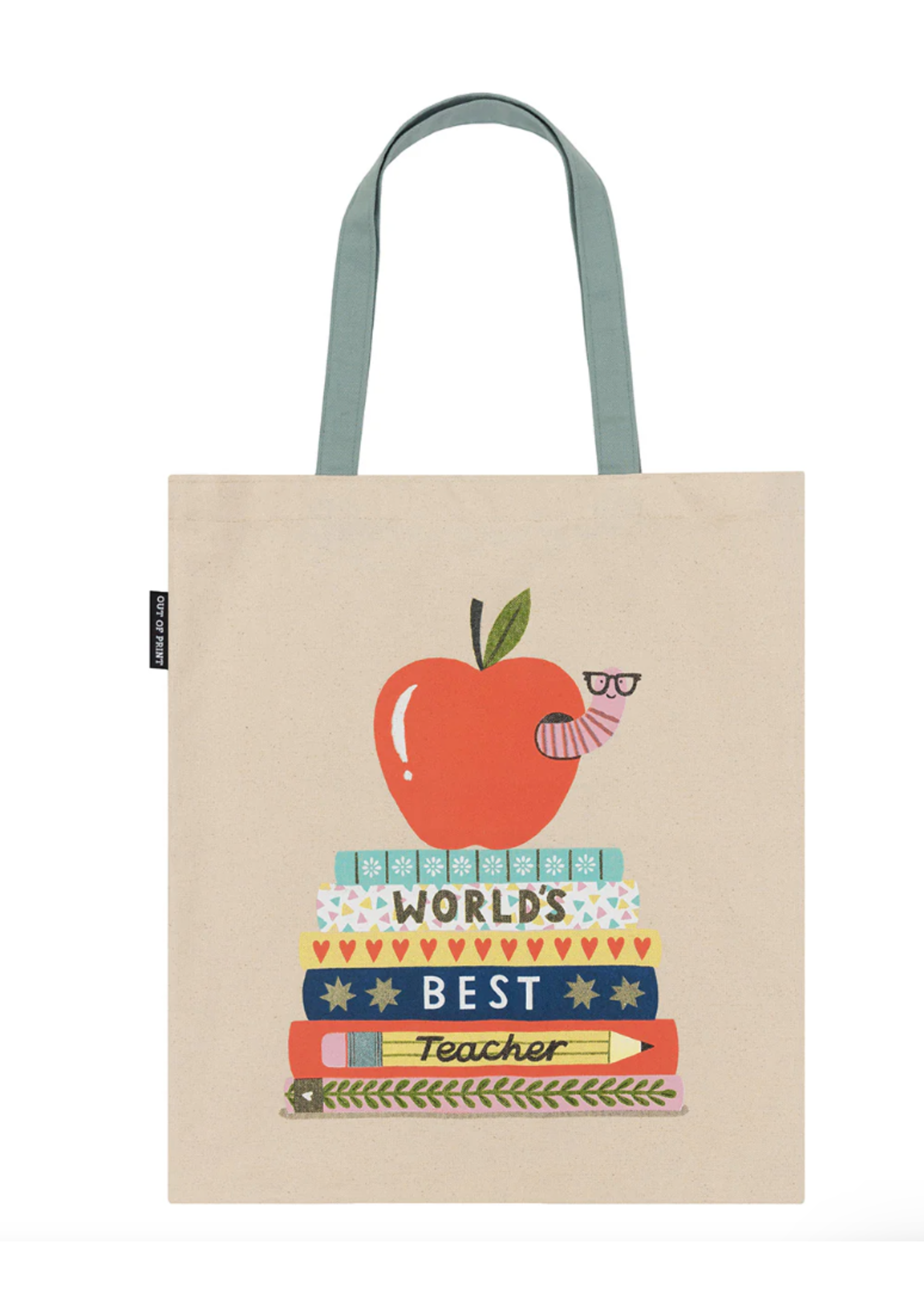 Out of Print World's Best Teacher Tote