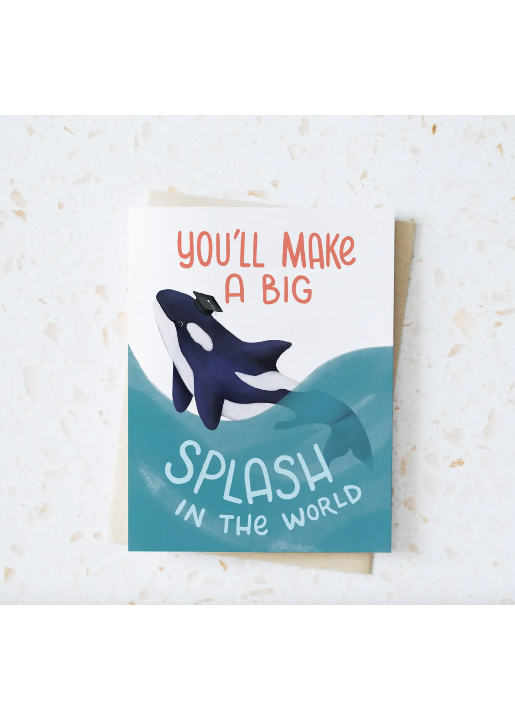 Hop & Flop You'll Make a Big Splash in the World Greeting Card