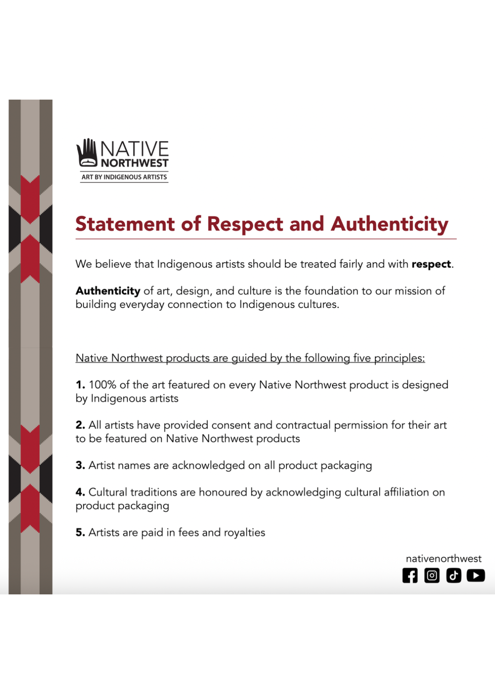 Native Northwest Wood Sticker Indigenous Maple