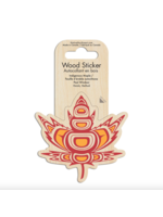 Native Northwest Wood Sticker Indigenous Maple