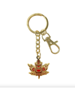 Native Northwest Enamel Keychain Indigenous Maple by Paul Windsor