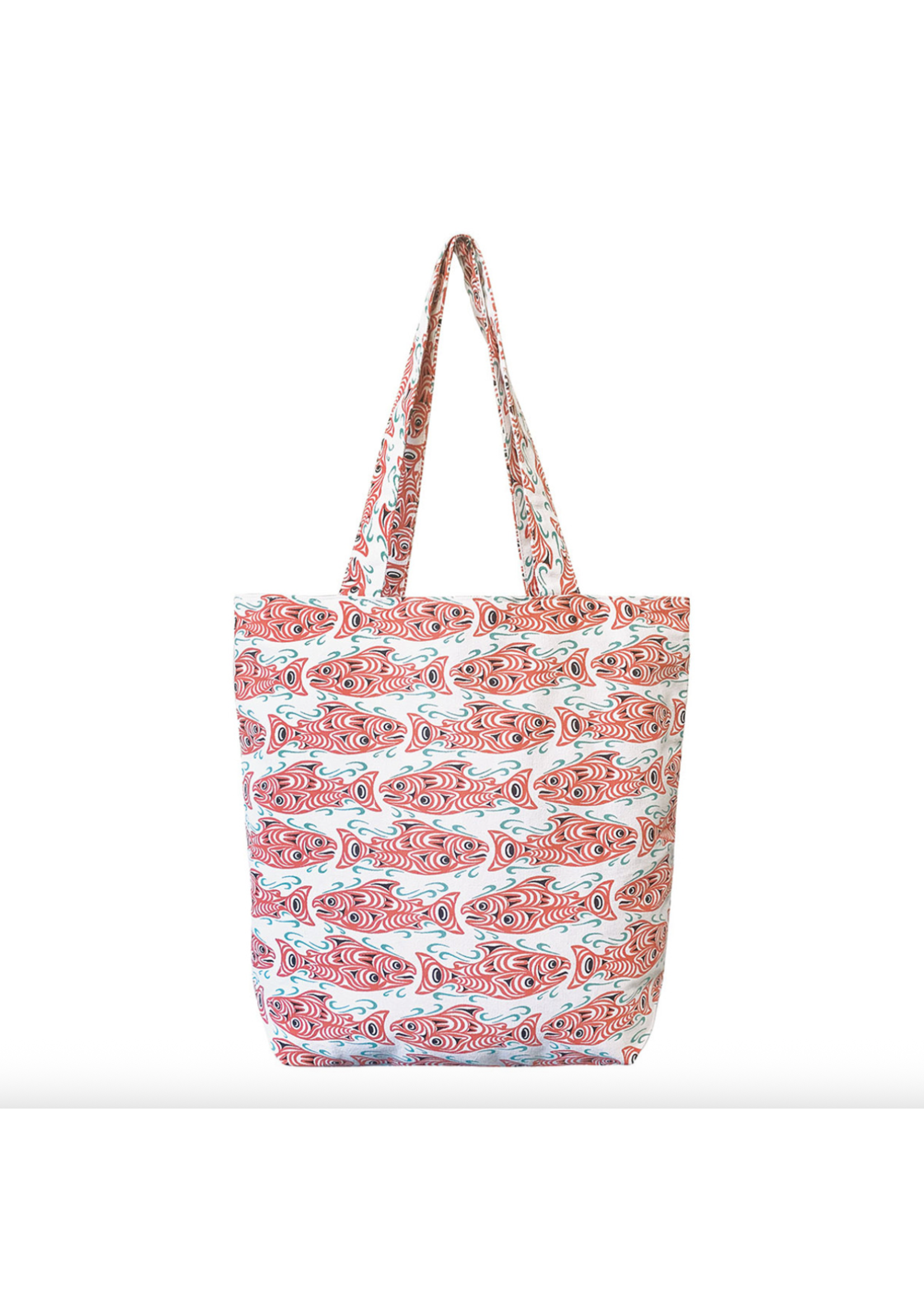 Native Northwest Everyday Canvas Tote Coho Salmon byJoe Wilson