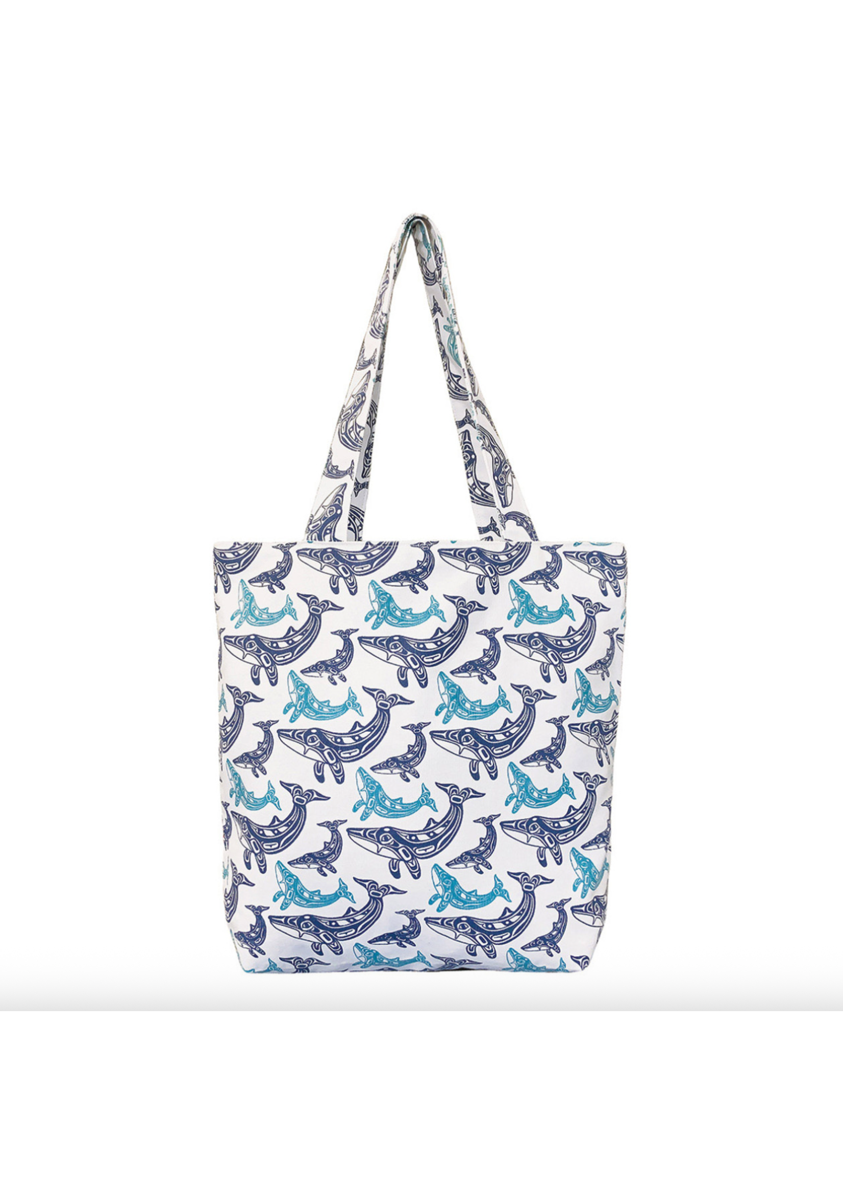 Native Northwest Everyday Canvas Tote Humpback Whale by Gordon White