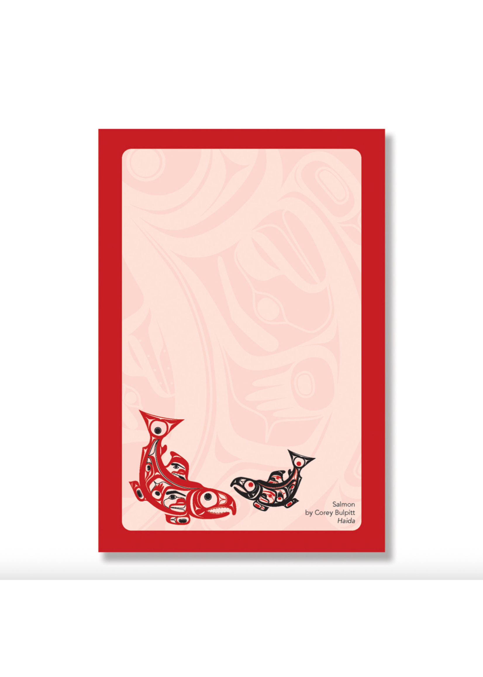 Native Northwest Notepad Salmon by Corey Bulpitt
