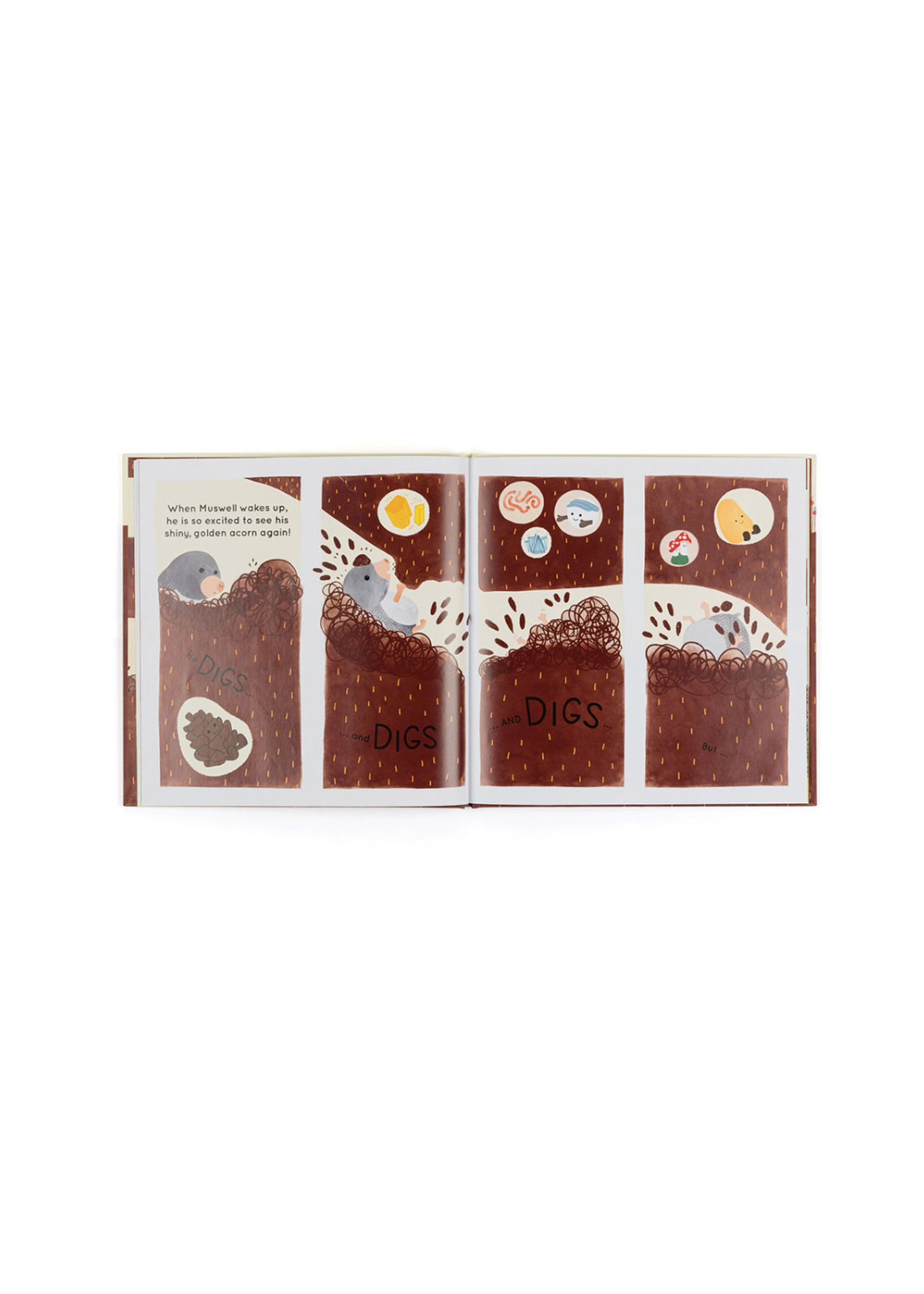 Jellycat Muswell Mole and the Buried Treasure Book Jellycat