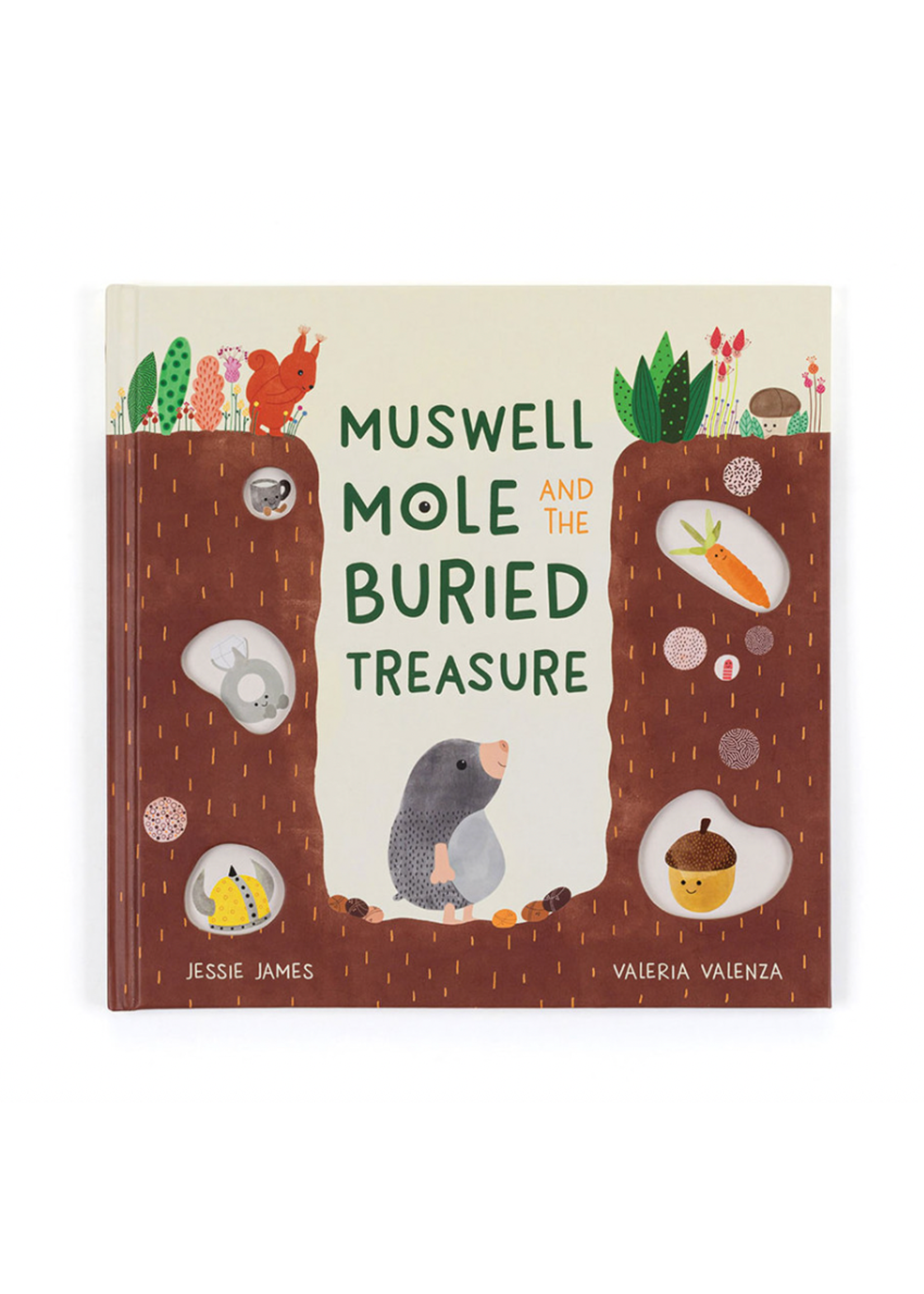Jellycat Muswell Mole and the Buried Treasure Book Jellycat