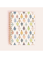 Almeida Illustrations The Flower Village Women Spiral Notebook 150 Lined Pages