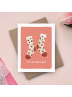Pockets of Paper Lost Without You Greeting Card
