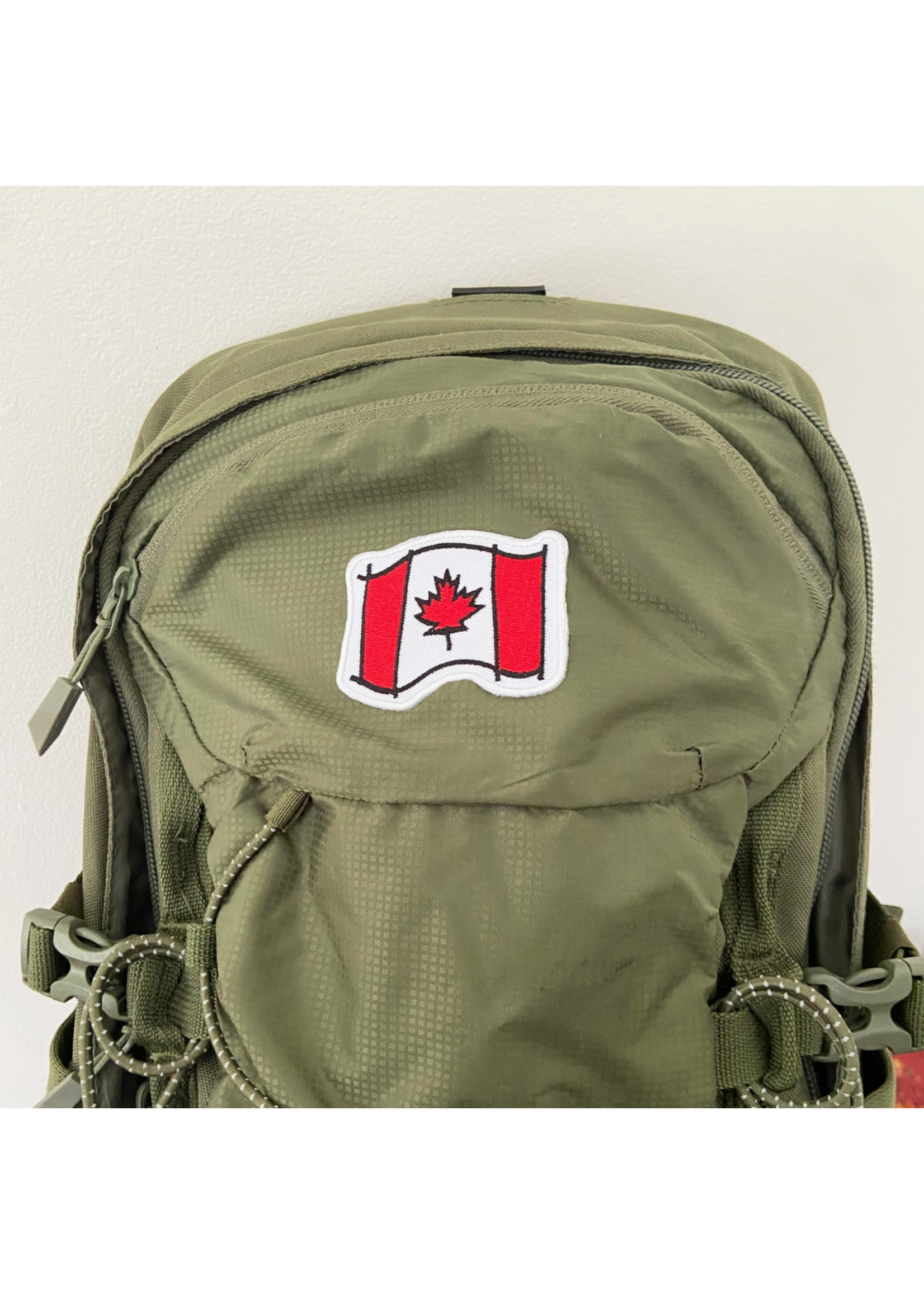 Carolyn Draws Canada Flag Embroidered Iron on Patch