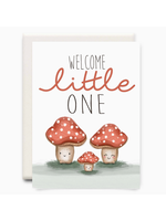 Inkwell Cards Welcome Little One Mushrooms