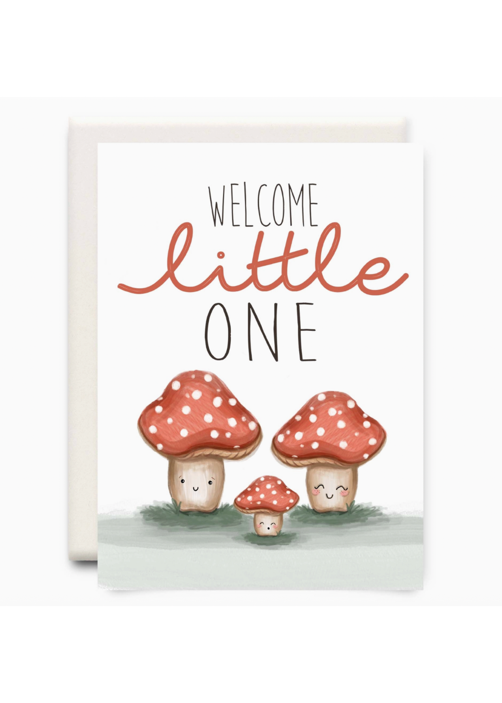 Inkwell Cards Welcome Little One Mushrooms