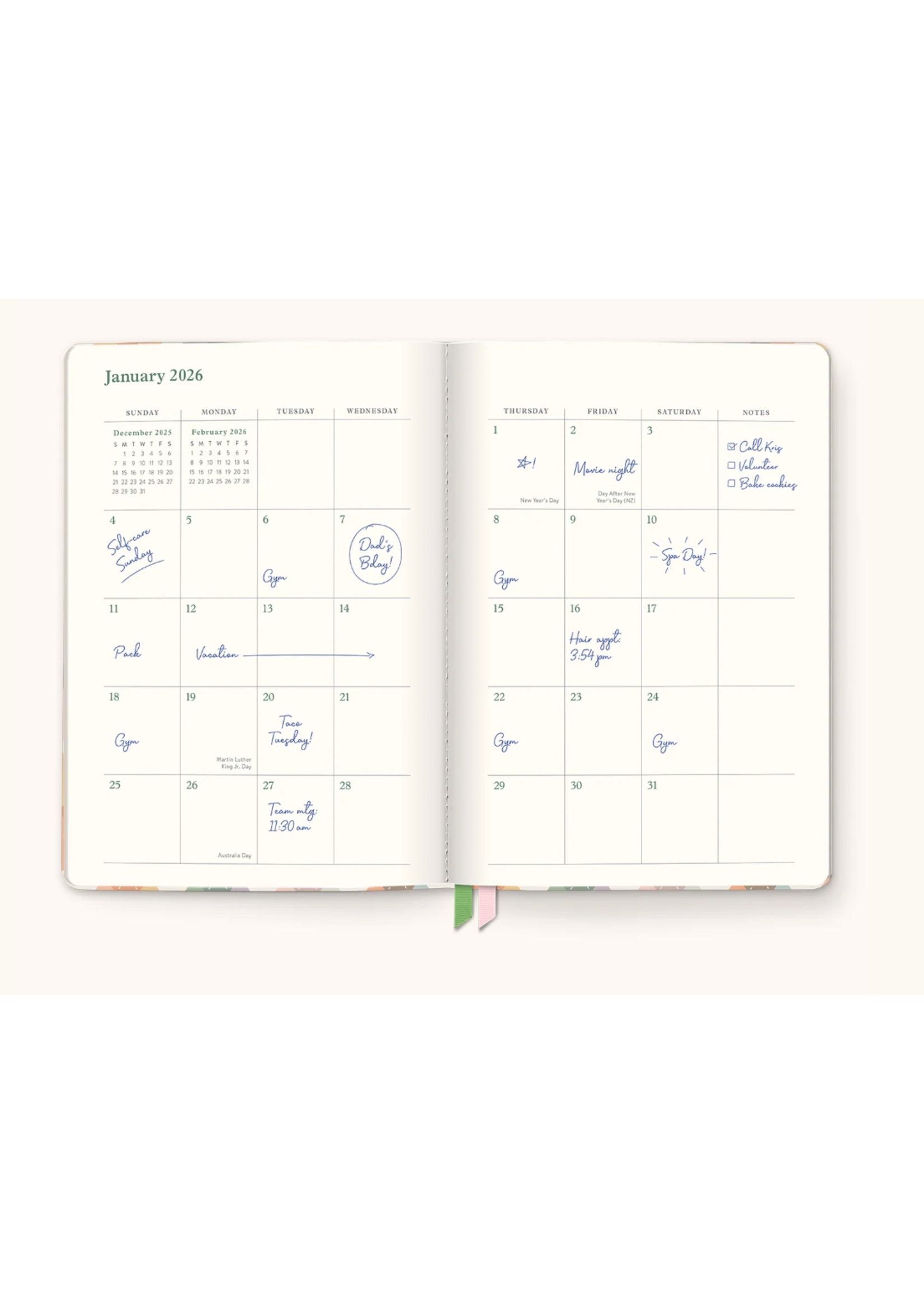 Studio Oh! As If Argyle Clara Clothbound Planner 2026