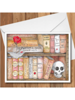 The Ghost of Kat Gothic Romance Book Shelf Greeting Card
