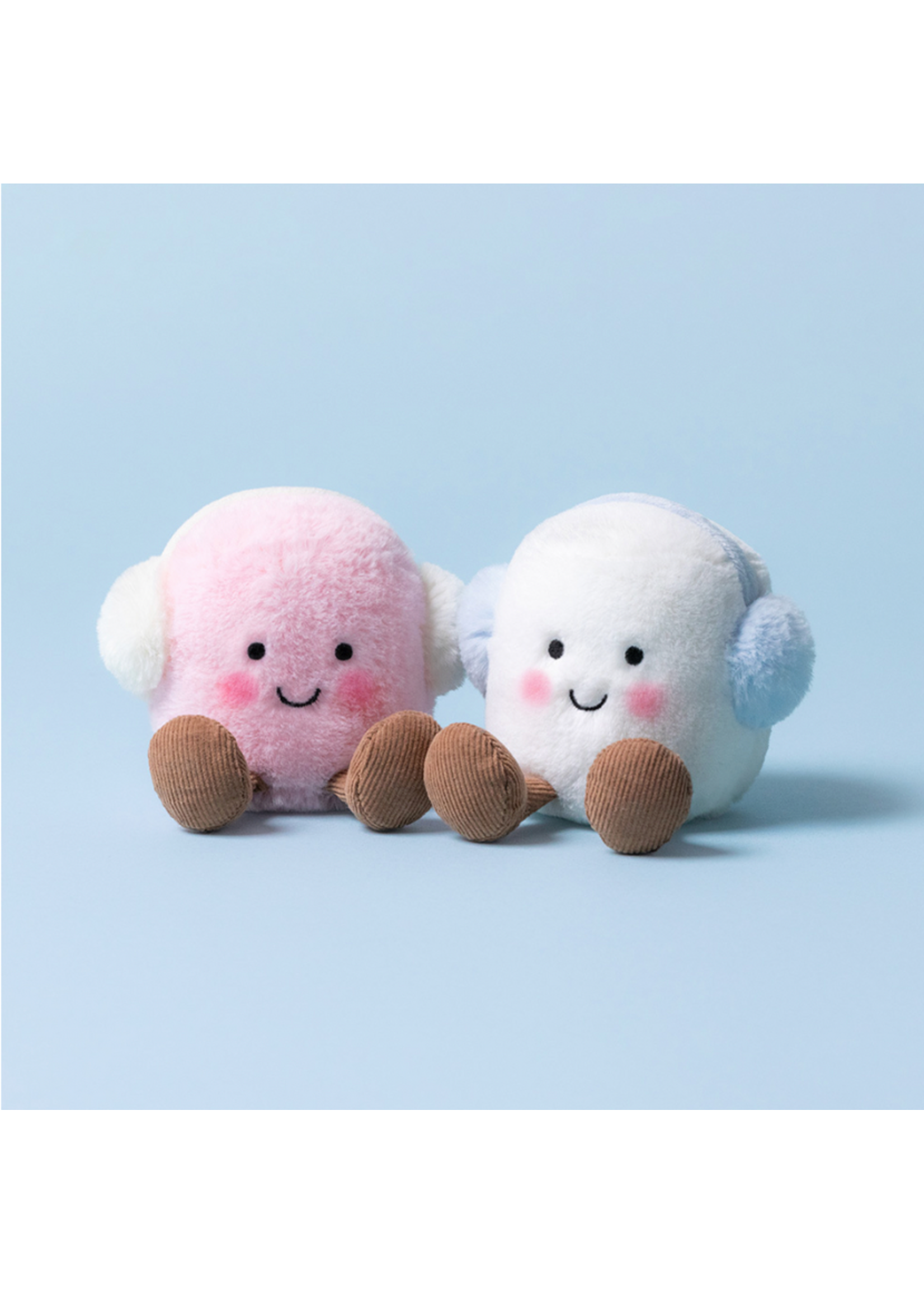 Jellycat Amuseables Toastie Pink and White Marshmallows Jellycat