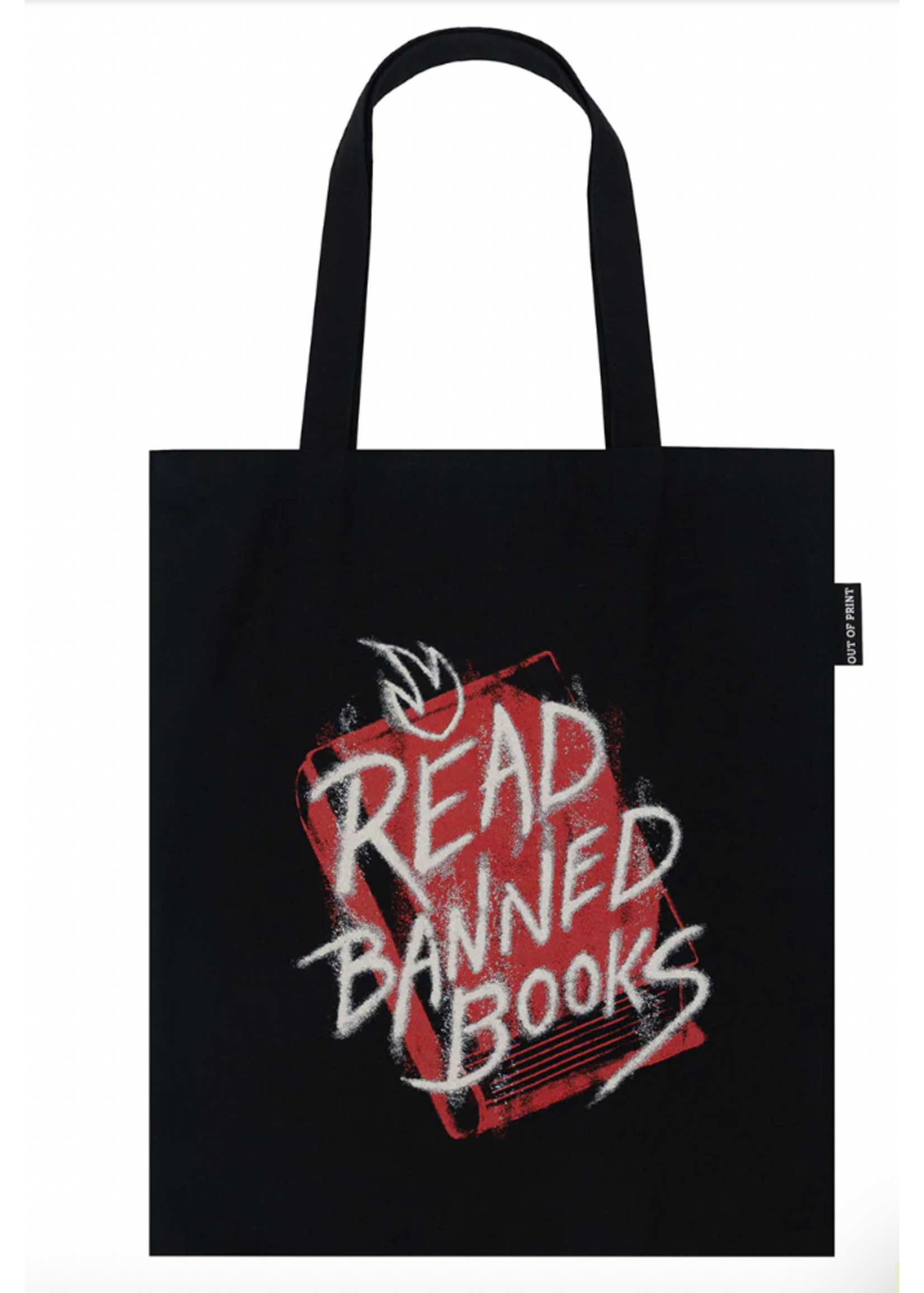 Out of Print Read Banned Books Graffiti Art Tote