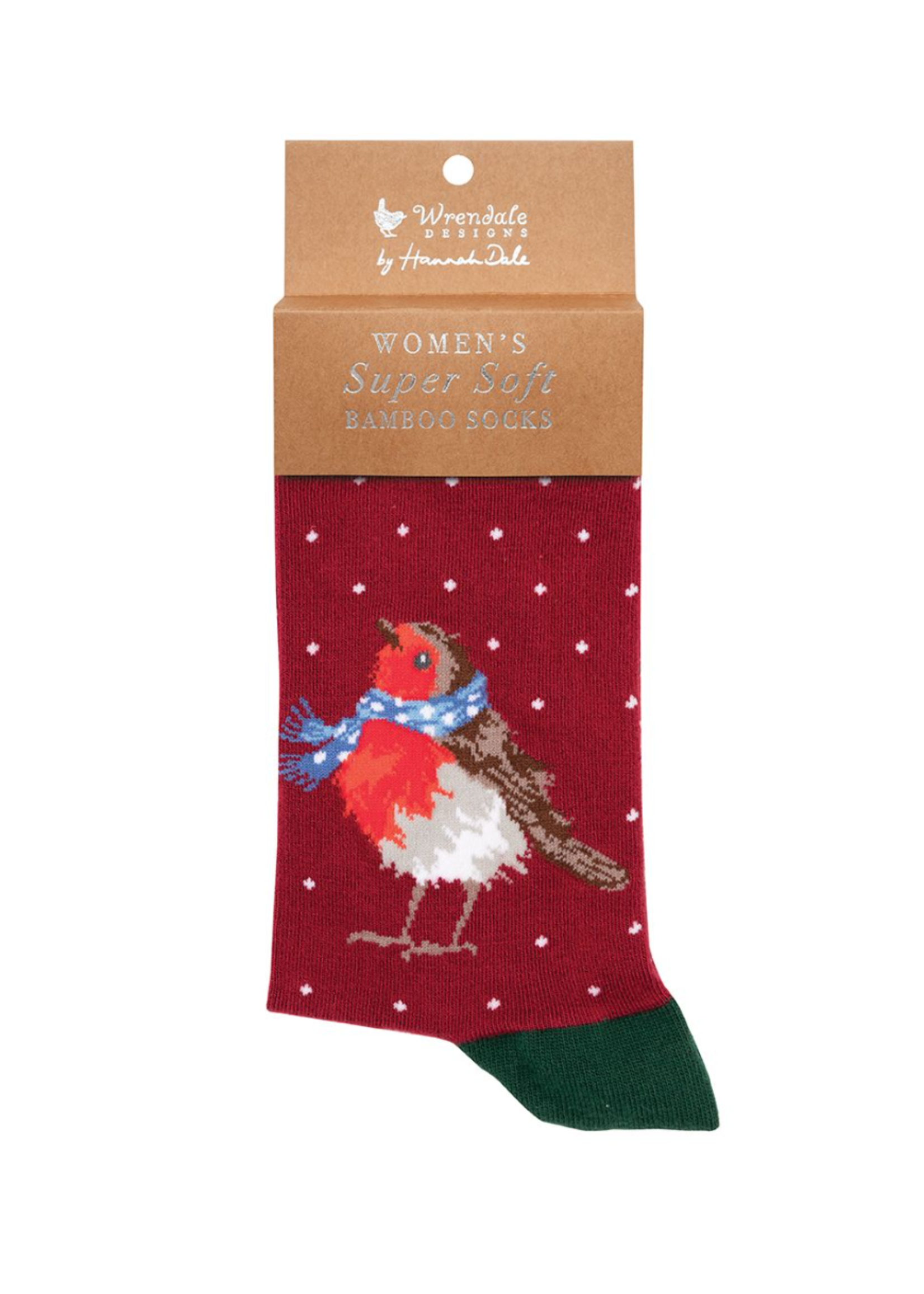 Wrendale Designs Robin Seasons Tweetings Christmas Womens Socks