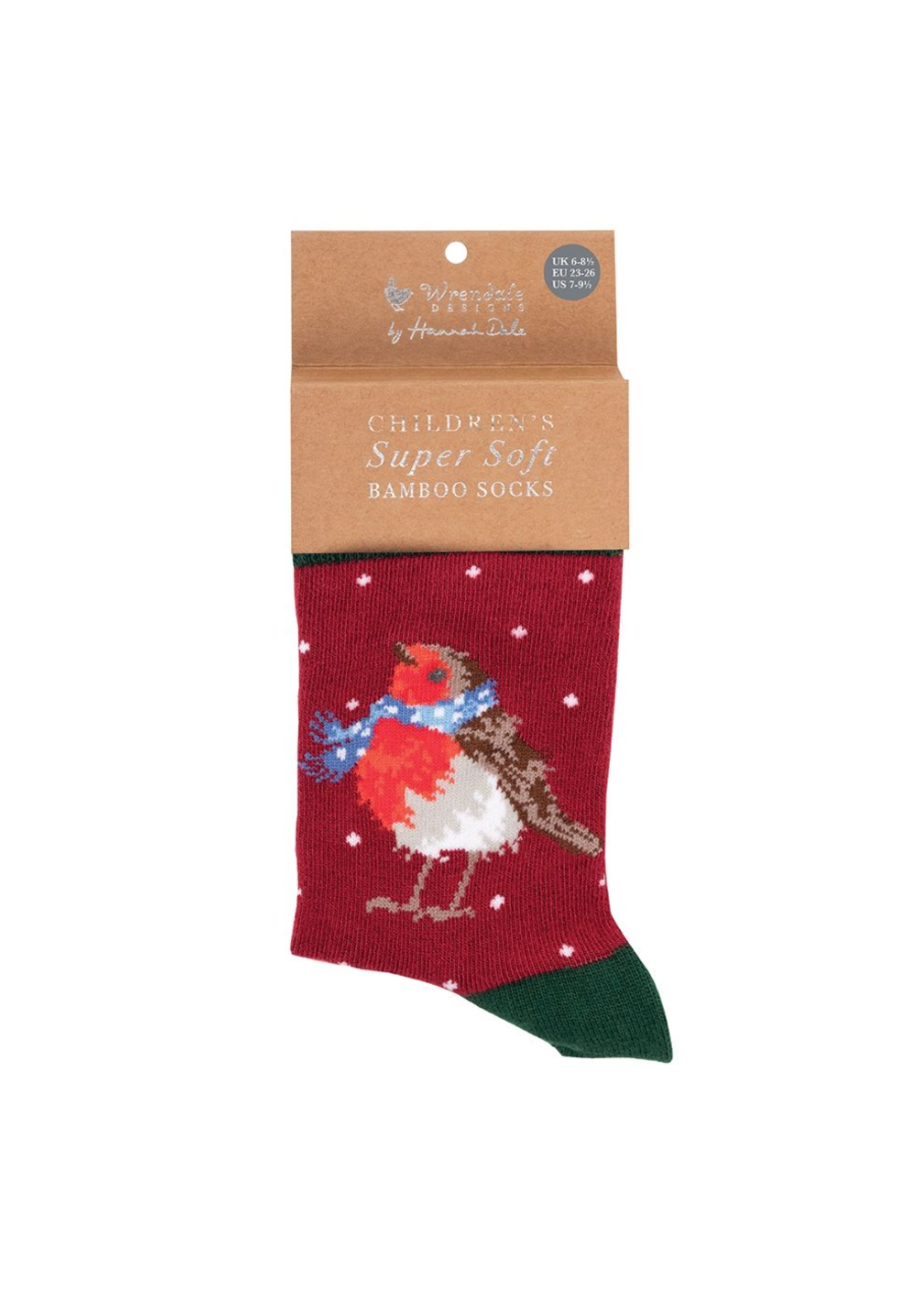 Wrendale Designs Robin Seasons Tweetings Childrens Socks 9 to 12