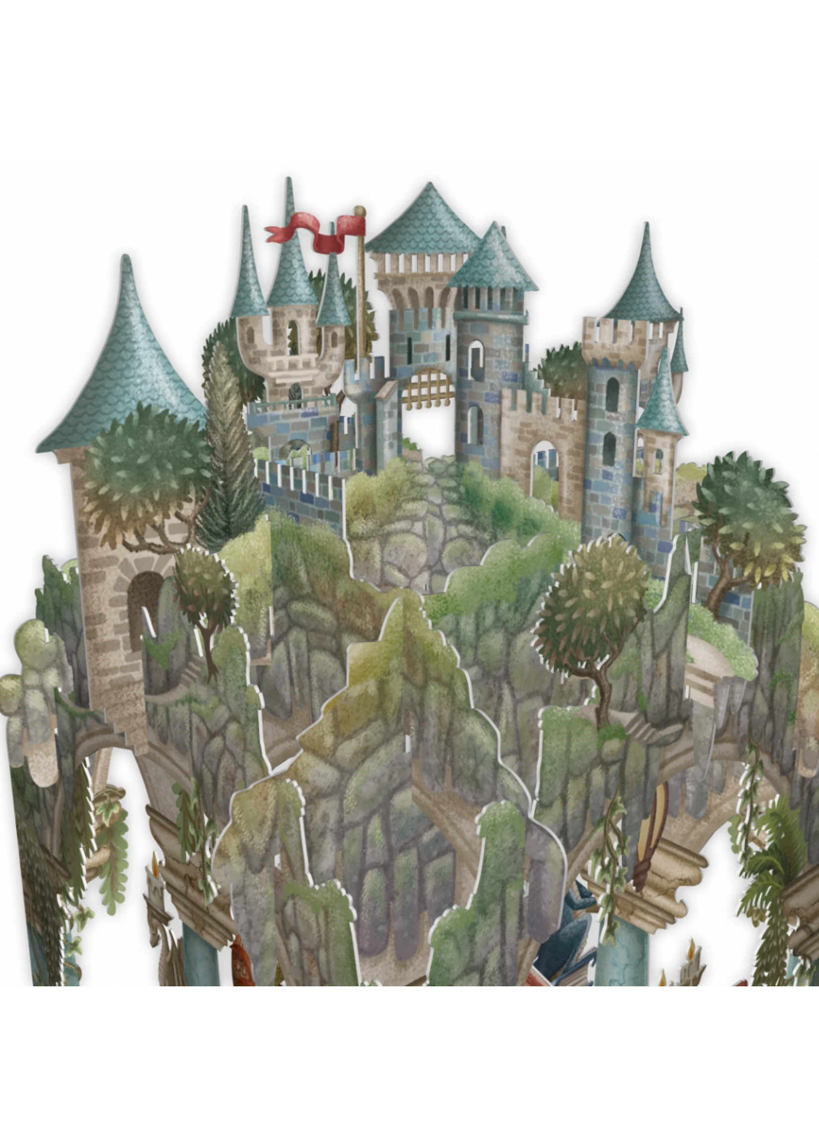 Paper D'Art 3D Pop Up Card Book Hoarder Dragon