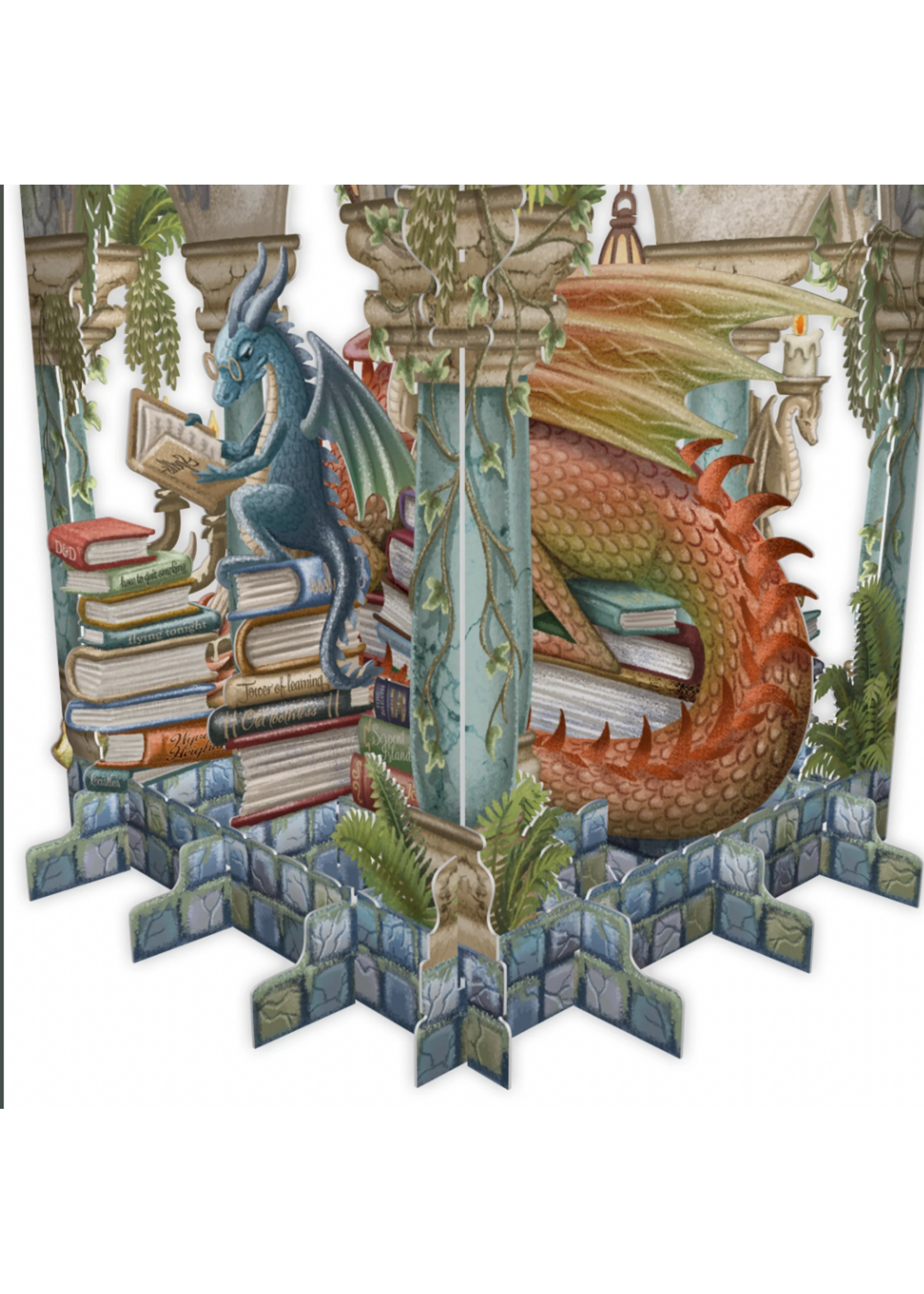 Paper D'Art 3D Pop Up Card Book Hoarder Dragon