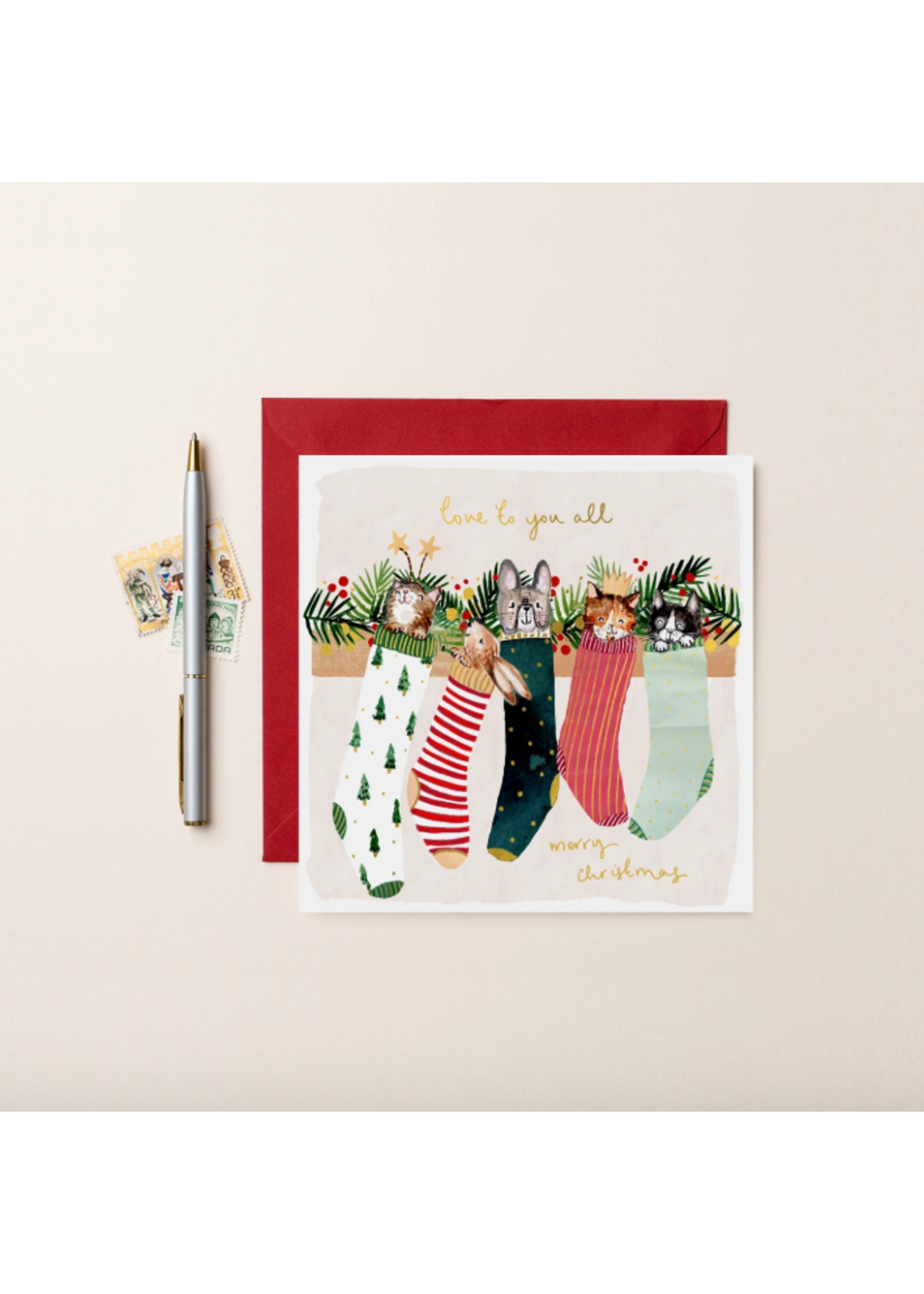 Louise Mulgrew Animals in Stockings Love To You All